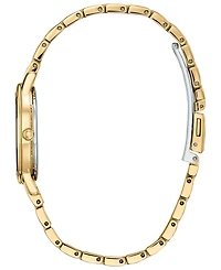Disney by Citizen Eco-Drive Women's Belle Gold-Tone Stainless Steel Bracelet Watch 30mm