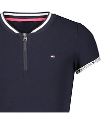 Tommy Hilfiger Little Girls Quarter Zip Dress