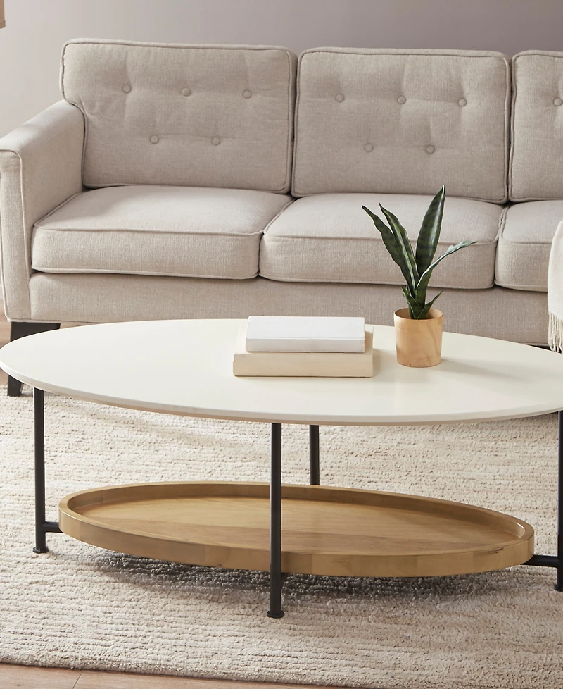 Madison Park Beaumont 2 Tier Oval Coffee Table