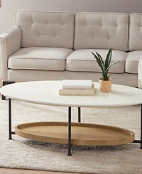 Madison Park Beaumont 2 Tier Oval Coffee Table