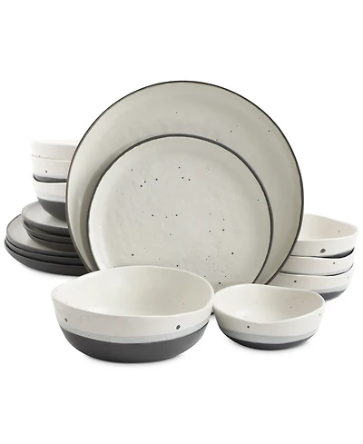 Gibson Elite Rhinebeck 16-Pc. Double Bowl Dinnerware Set