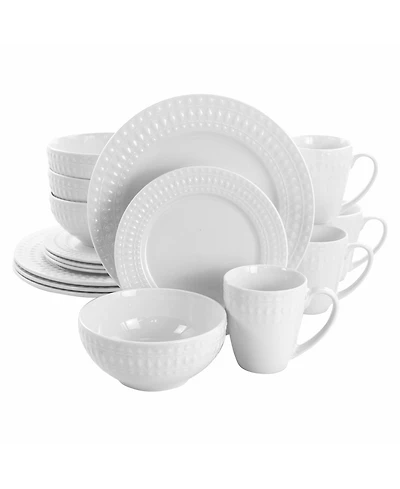 Elama Cara 16 Pc. Dinnerware Set, Service for 4