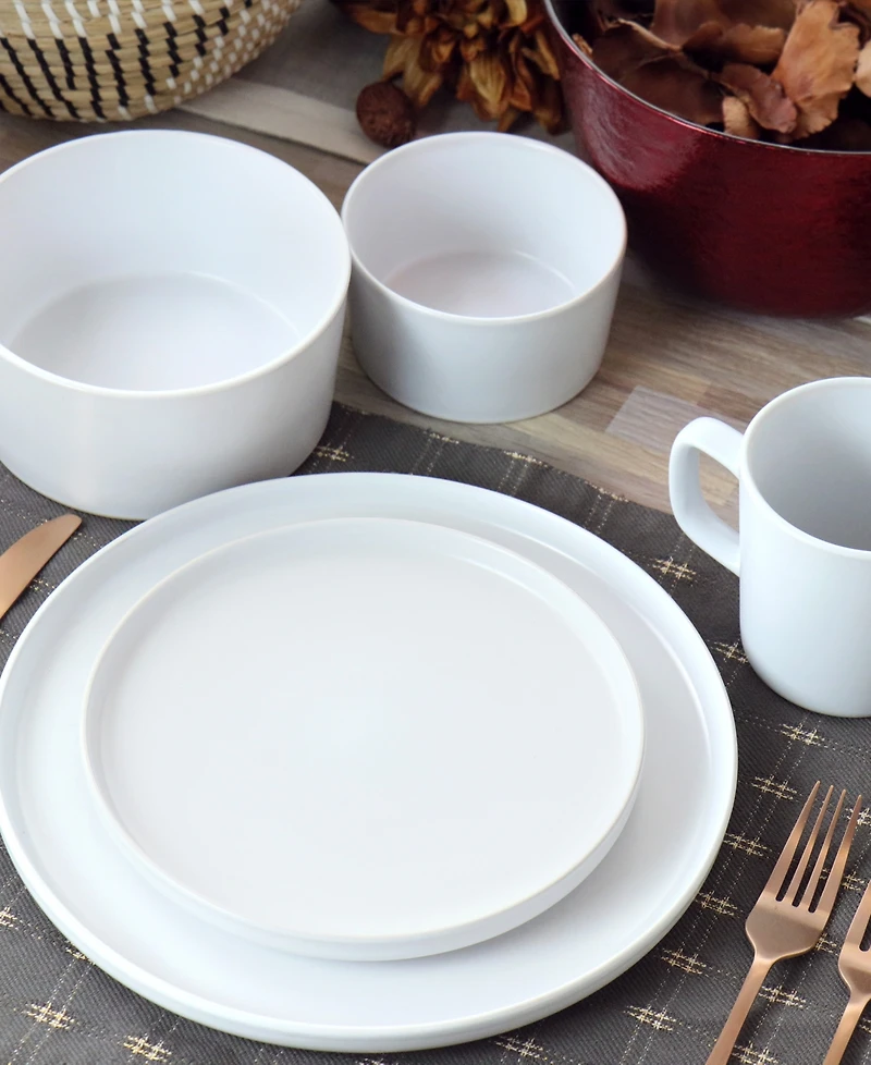 Elama Luxmatte 20 Pc. Dinnerware Set, Service for 4