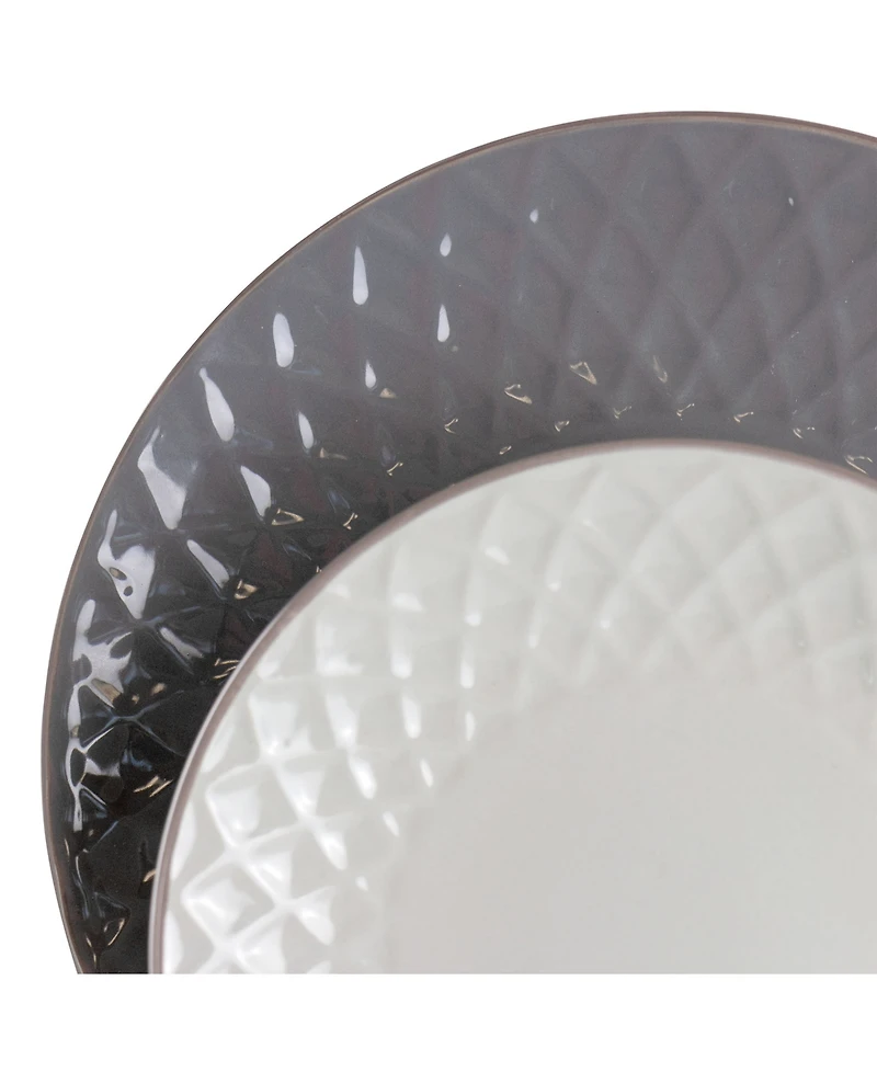 Elama Tahitian Diamond 16 Pc. Dinnerware Set, Service for 4