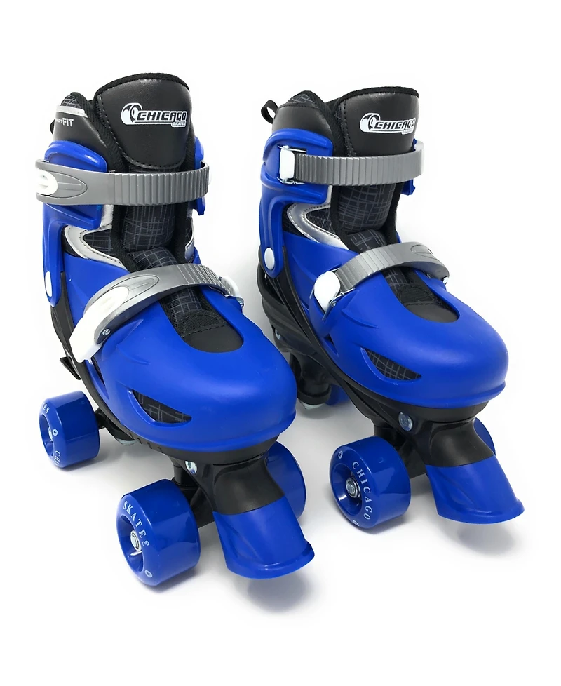 Chicago Boys Adjustable Quad Roller Skate Set, 7 Pc Set - Size M (1-4)