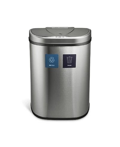 Ninestars Automatic Touchless Motion Sensor Semi-Round Trash Can