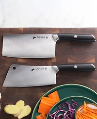 Saveur Selects Voyage Series Forged German Steel 2-Pc. Cleaver Set