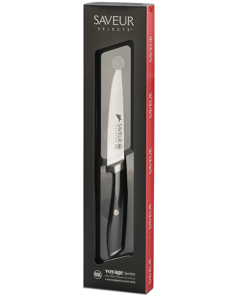 Saveur Selects Voyage Series 5" Forged German Steel Serrated Utility Knife
