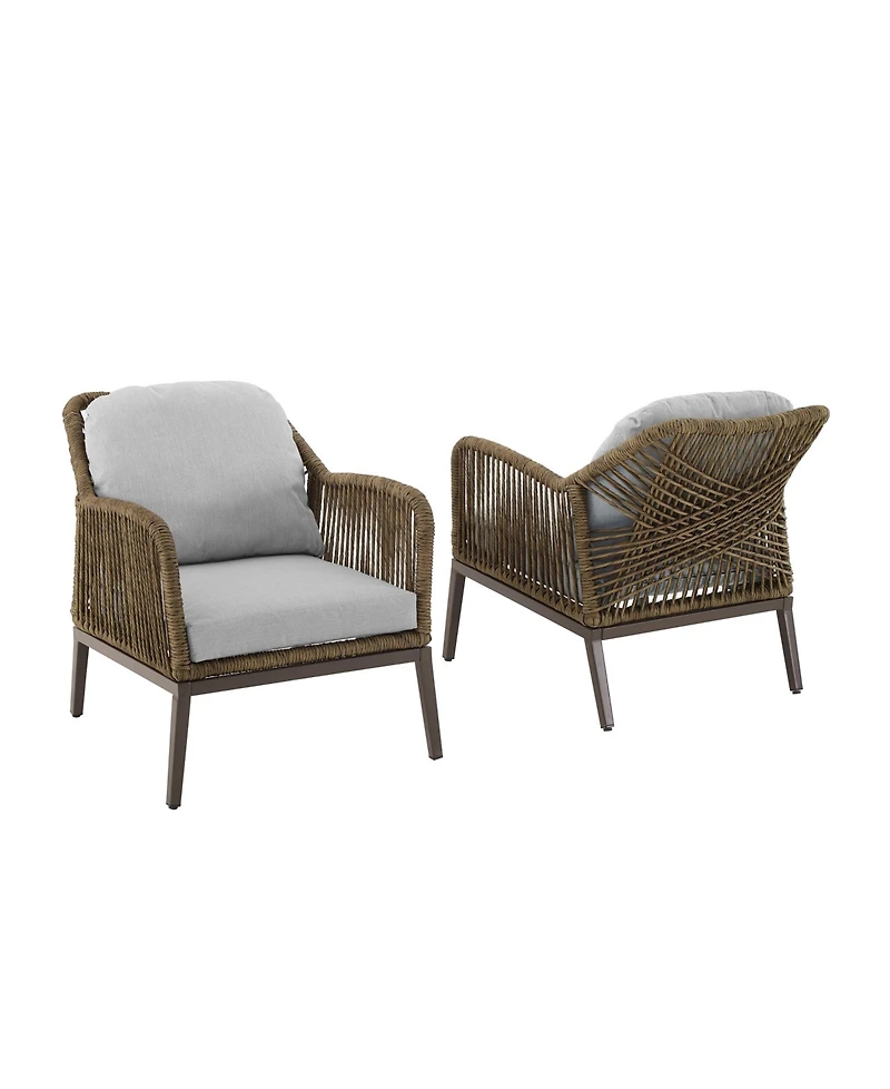 Haven Outdoor Wicker Armchair Set, 2 Piece