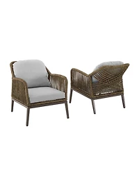 Haven Outdoor Wicker Armchair Set, 2 Piece