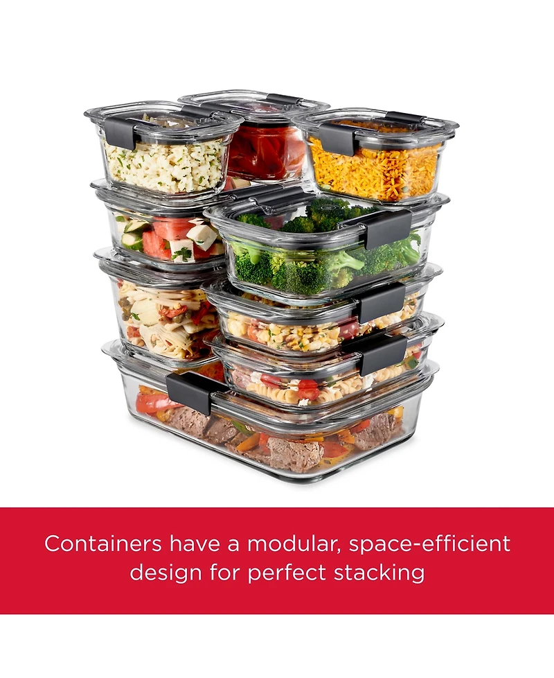 Rubbermaid Brilliance 10-Pc. Glass Food Storage Container Set