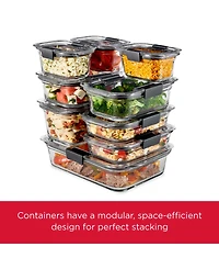 Rubbermaid Brilliance 10-Pc. Glass Food Storage Container Set