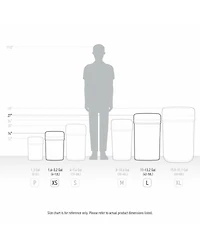 Ninestars Rectangular Motion Sensor Trash Can 13.2 Gallon & 3.2 Gallon