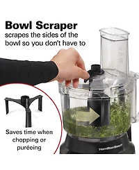 Hamilton Beach 10-Cup Food Processor with Bowl Scraper