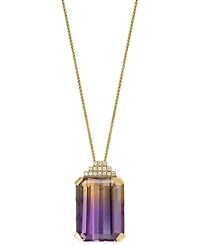 Ametrine (13-5/8 ct. t.w.) & Diamond (1/20 ct. t.w.) 18" Pendant Necklace in 14k Gold