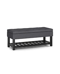 Cosmopolitan Storage Ottoman Bench with Open Bottom