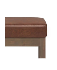 Milltown Contemporary Rectangle Footstool Ottoman Bench