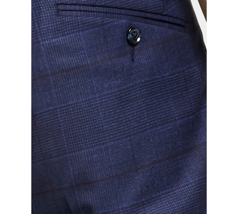 Bar Iii Men's Skinny Fit Wrinkle-Resistant Wool-Blend Suit Separate Pant, Created for Macy's - Close Out!