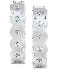 Portfolio by De Beers Forevermark Diamond Extra Small Hoop Earrings (3/4 ct. t.w.) in 14k White Gold, 0.385"