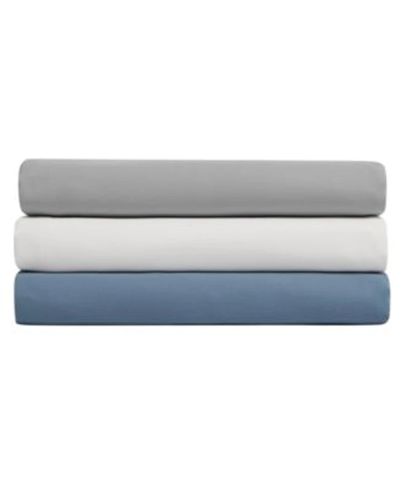 Nautica Solid Cotton Rich Blend Fitted Sheets