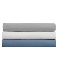 Nautica Solid Cotton Rich Blend Fitted Sheets