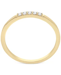 Wrapped Diamond Five-Stone Stack Ring (1/20 ct. t.w.) 14k Yellow or White Gold, Created for Macy's