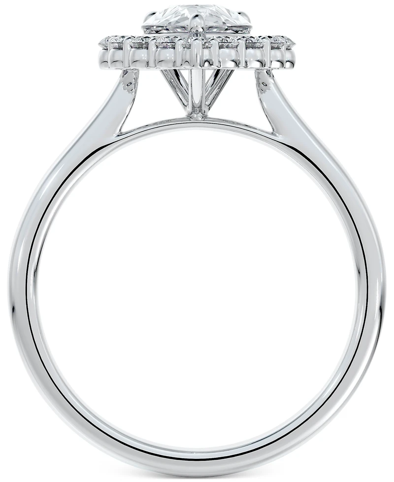 Portfolio by De Beers Forevermark Diamond Pear Halo Engagement Ring (3/4 ct. t.w.) in 14k White Gold