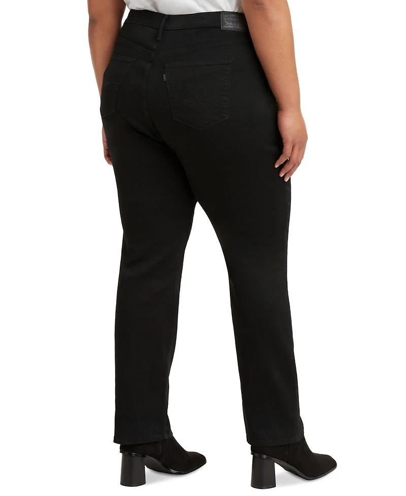 Levi's Trendy Plus 724 High-Rise Straight-Leg Jeans