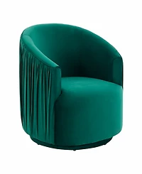 London Pleated Swivel Chair