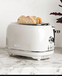 Heritage 2-Slice Wide Slot Toaster with Removable Crumb Tray, Browning Control, Cancel, Bagel and Defrost Settings