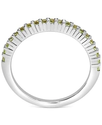 Gemstone Stack Ring Sterling Silver (Available Pink Sapphire and Blue Topaz)