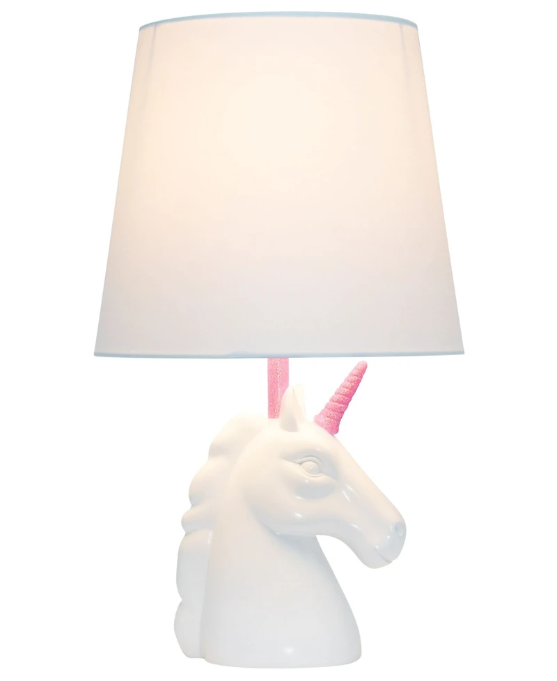 Simple Designs Sparkling Unicorn Table Lamp