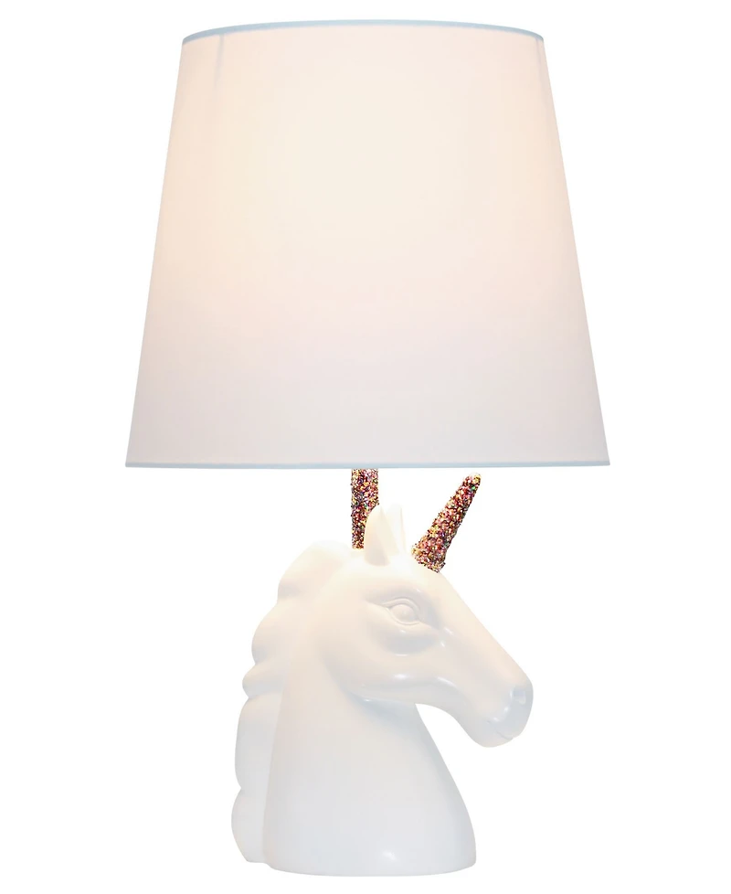 Simple Designs Sparkling Unicorn Table Lamp