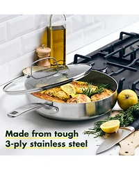 GreenPan Chatham Stainless Ceramic Nonstick 12-Pc. Cookware Set