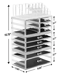 Sorbus Cosmetic Makeup and Jewelry Display Storage Case
