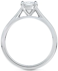 Portfolio by De Beers Forevermark Diamond Cushion-Cut Cathedral Solitaire Engagement Ring (1/2 ct. t.w.) in 14k White Gold