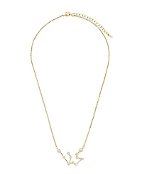 Women's When Stars Align Constellation Necklace 14k Gold Plate