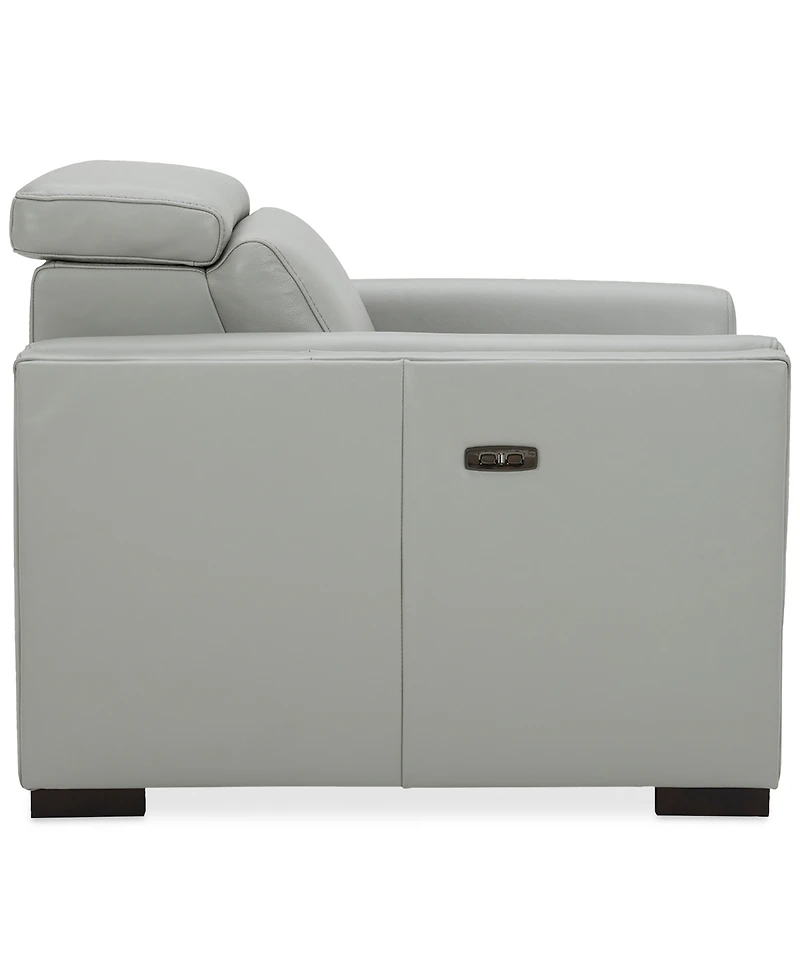 Closeout! Jenneth 41" Leather Recliner, Created for Macy's