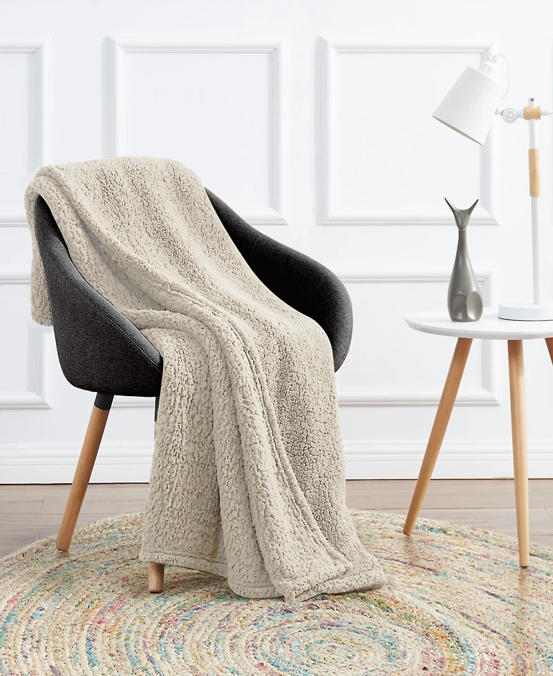 My World Cloud Sherpa Throw, 50" x 60"