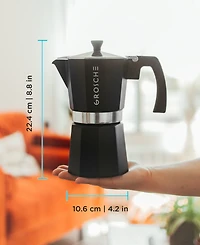 Grosche Milano Stovetop Espresso Maker Moka Pot 9 Cup 15.2 oz