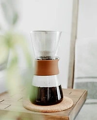 Grosche Amsterdam Pour Over Coffee Maker with Double Layer Permanent Stainless Steel Coffee Filter, 28.7 fl oz Capacity