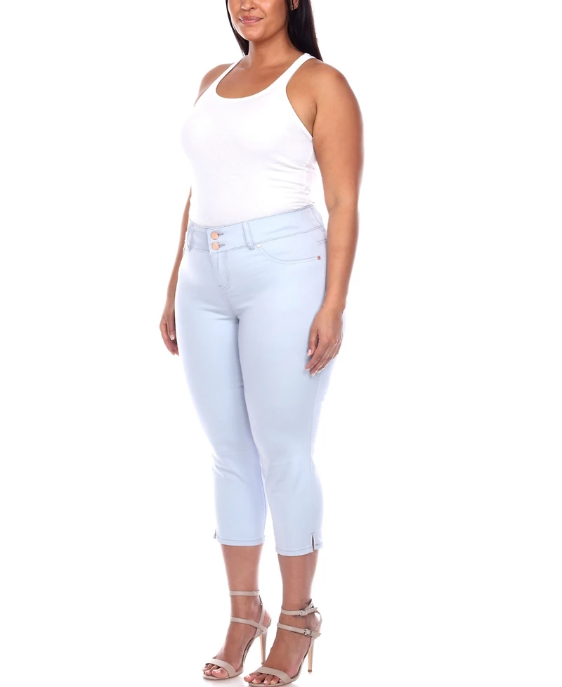 White Mark Plus Capri Jeans