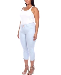 White Mark Plus Capri Jeans