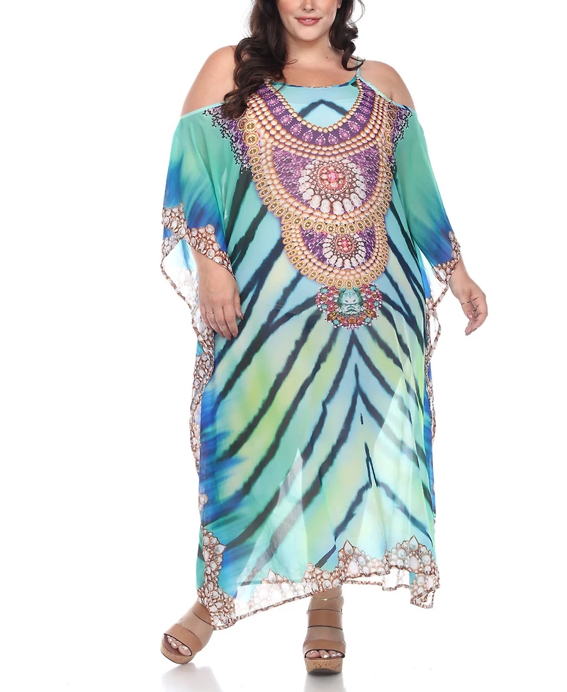 Plus Sheer Maxi Caftan