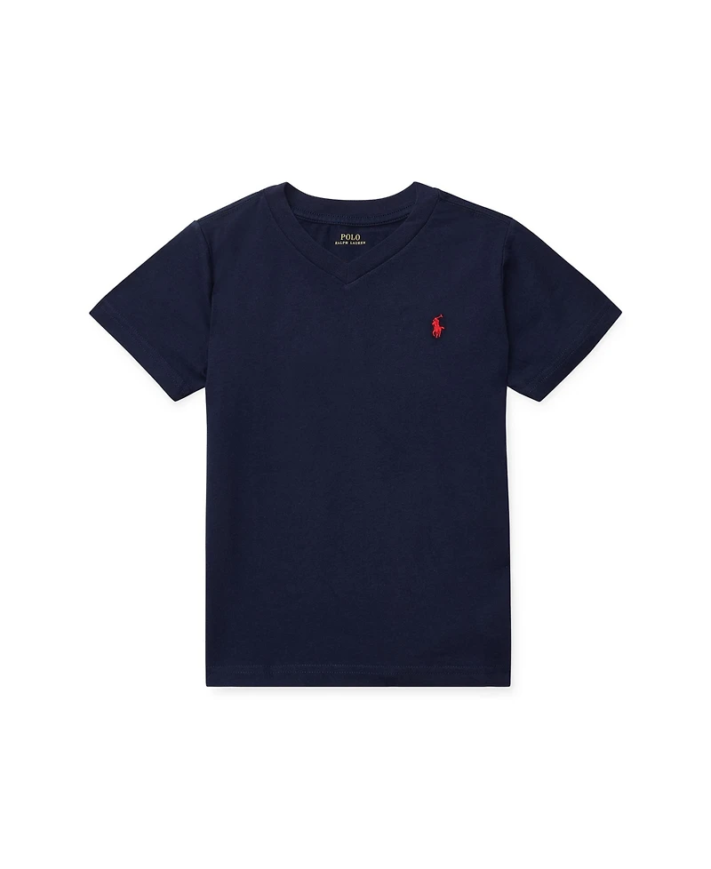 Polo Ralph Lauren Toddler and Little Boys Cotton Jersey V-Neck T-Shirt
