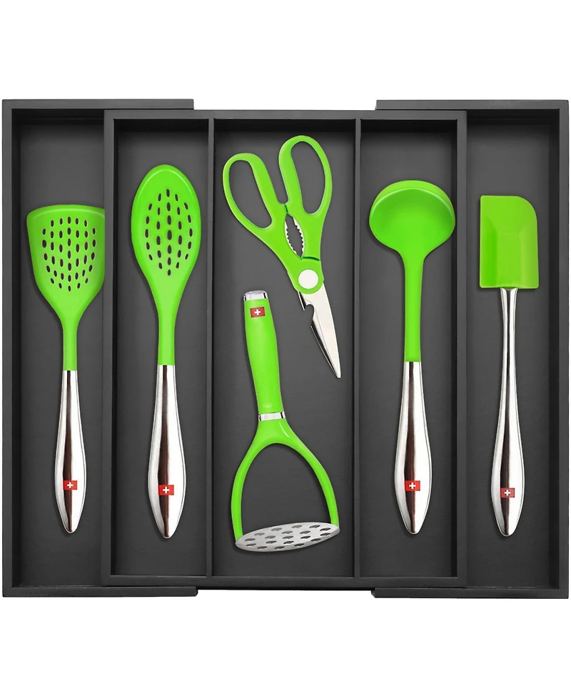 Royal Craft Wood Kitchen Drawer Organizer and Utensil Holder