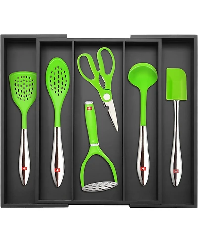 Royal Craft Wood Kitchen Drawer Organizer and Utensil Holder