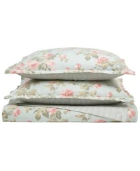 Laura Ashley Madelynn Cotton Reversible Duvet Cover Sets