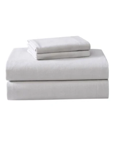 Laura Ashley Solid Cotton Flannel Sheet Sets