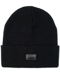 Levi's All Season Comfy Leather Logo Patch Hero Beanie